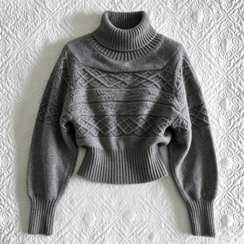 Winter Clothing Korean - Autumn Winter Women Y2K Turtleneck Pullover