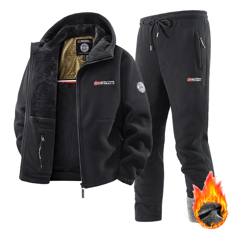 Winter Clothing Stores - New Winter Sportswear Set Mens Retro