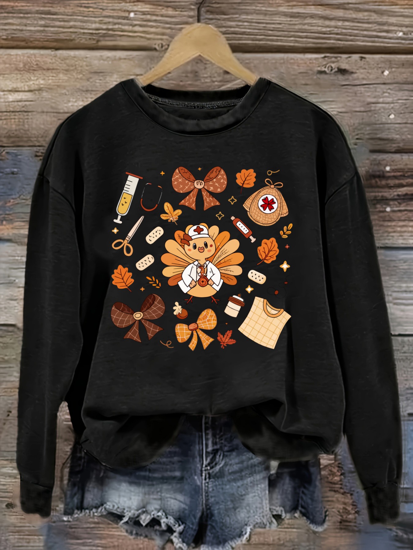 Winter Clothing - Women's Casual Long Sleeve Crew Neck