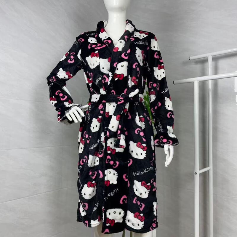 Winter Clothing Stores - Nightgown Hello Kitty New Autumn Winter
