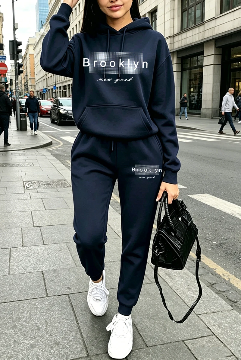 Winter Clothing - Womens Tracksuit Printing Casual Hoodie Sweatshirts