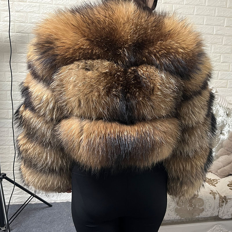 Plus Size Tops Brown Fur Maoma - Winter Clothing For Sale ulasan dan harga