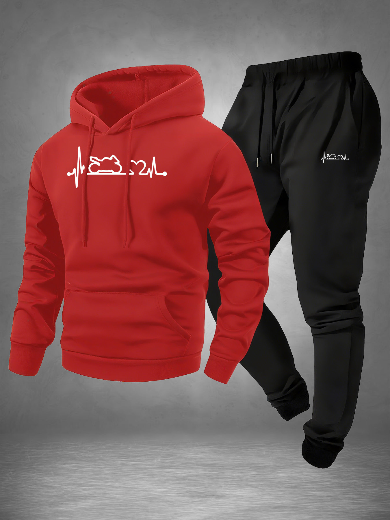 Men 2‑Piece Motorcycle Heartbe - Winter Clothing Stores ulasan dan harga