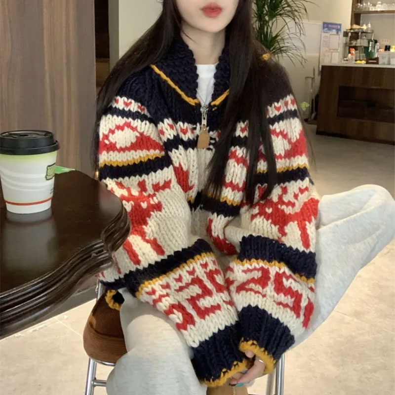 Christmas Vintage Elk Knitted  - Winter Clothing Colors ulasan dan harga