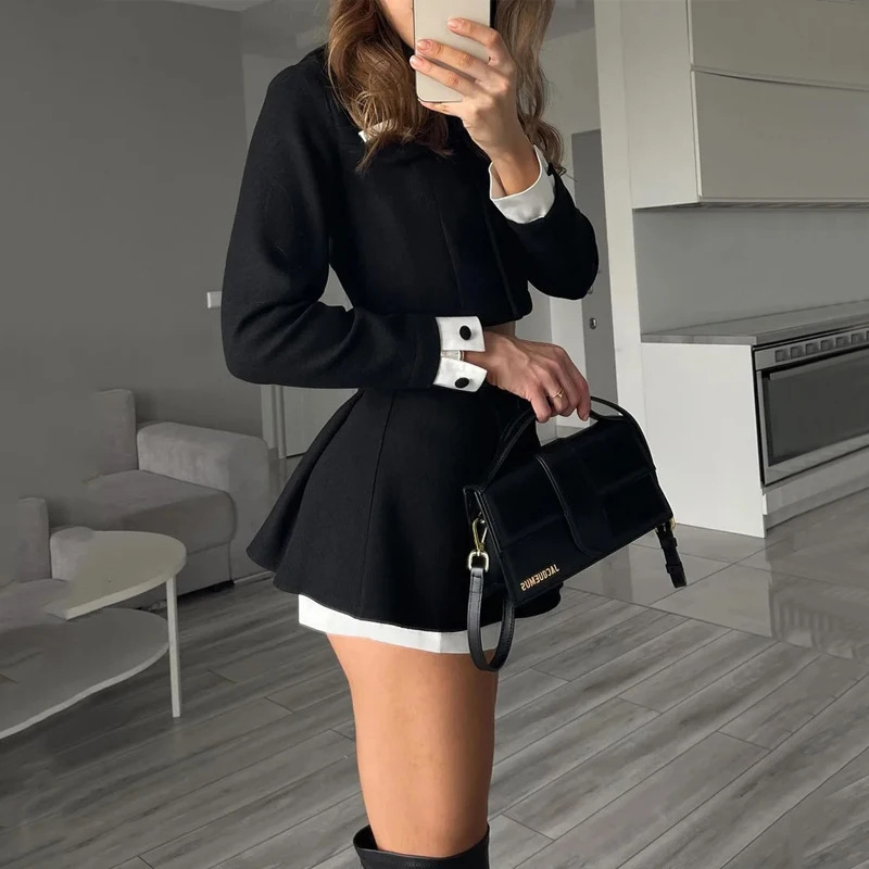 TARUXY Tweed Shorts Skirt Two  - Winter Clothing For Sale ulasan dan harga