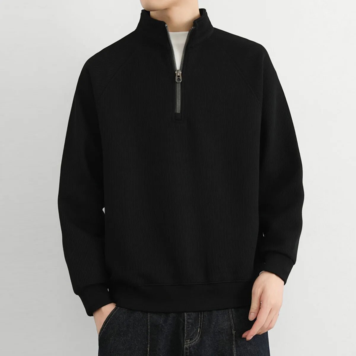 2026 New Men's Green Sweatshir - Winter Clothing Colors 2026 ulasan dan harga