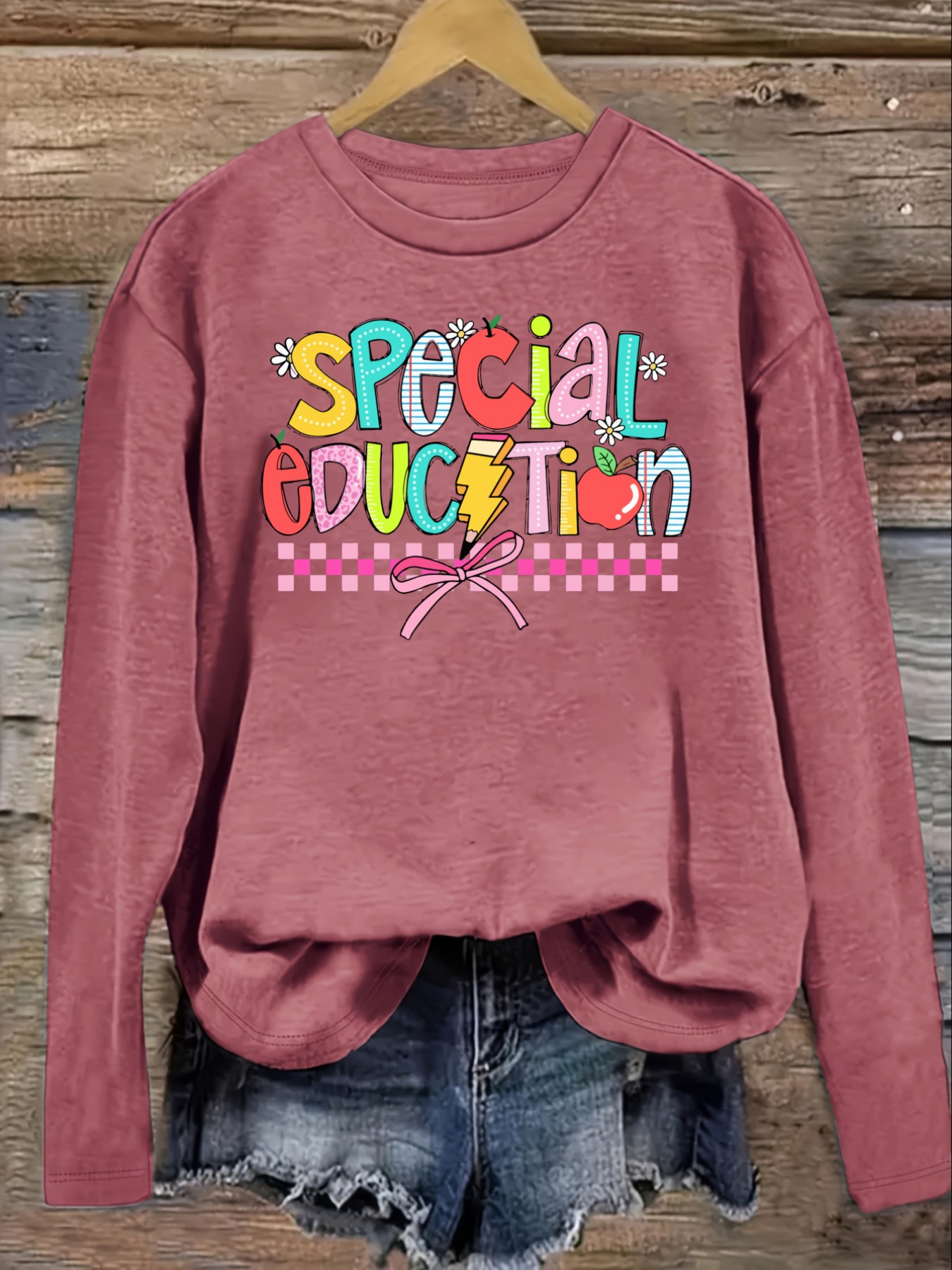 Women's Casual Long Sleeve Cre - Winter Clothing ulasan dan harga