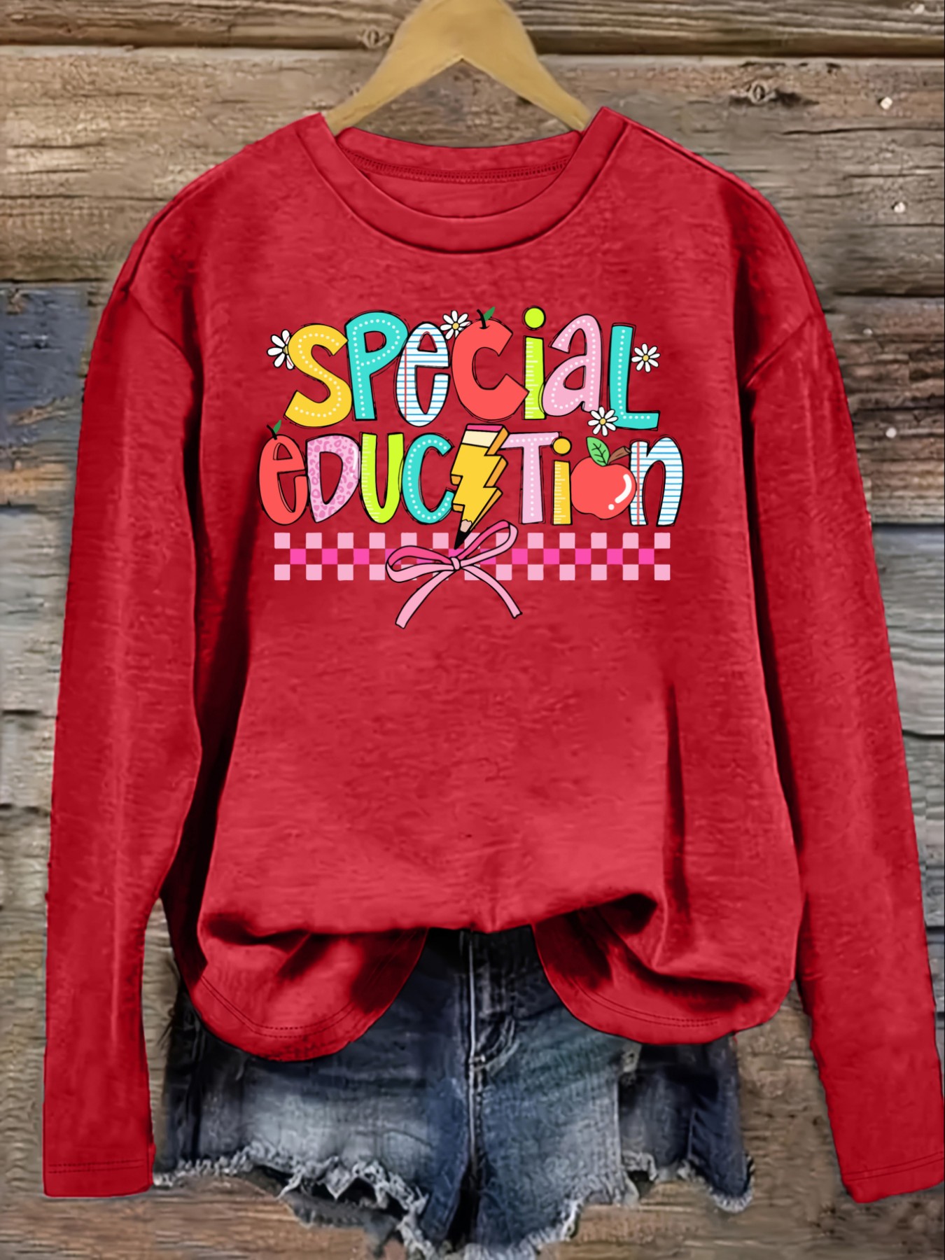 Women's Casual Long Sleeve Cre - Winter Clothing ulasan dan harga