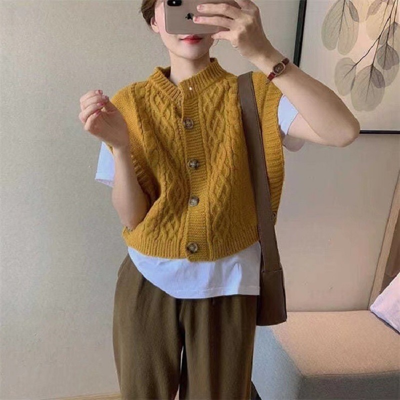 Japanese outer wear button-kni - Winter Clothing Korean ulasan dan harga