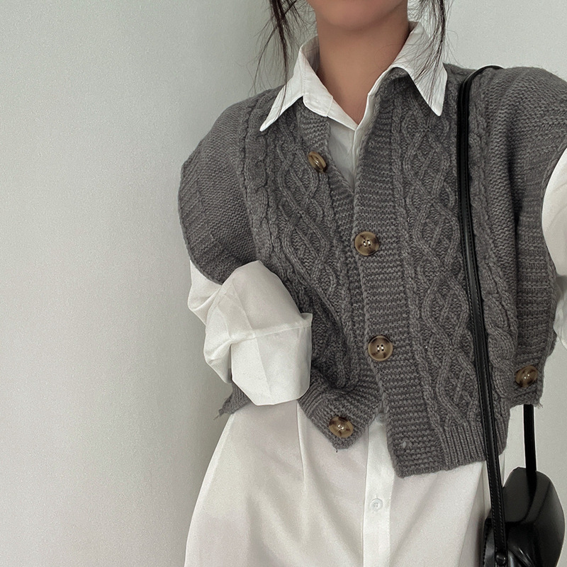 Japanese outer wear button-kni - Winter Clothing Korean ulasan dan harga