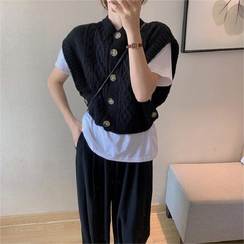 Japanese outer wear button-kni - Winter Clothing Korean ulasan dan harga