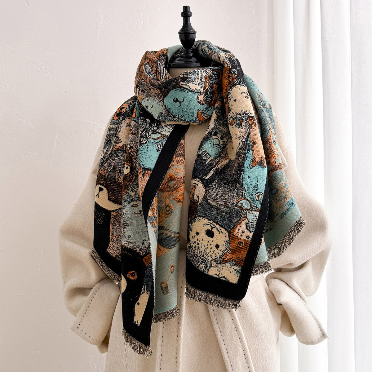 Women Imitation Cashmere Scarf - Cashmere Scarf Wrap ulasan dan harga
