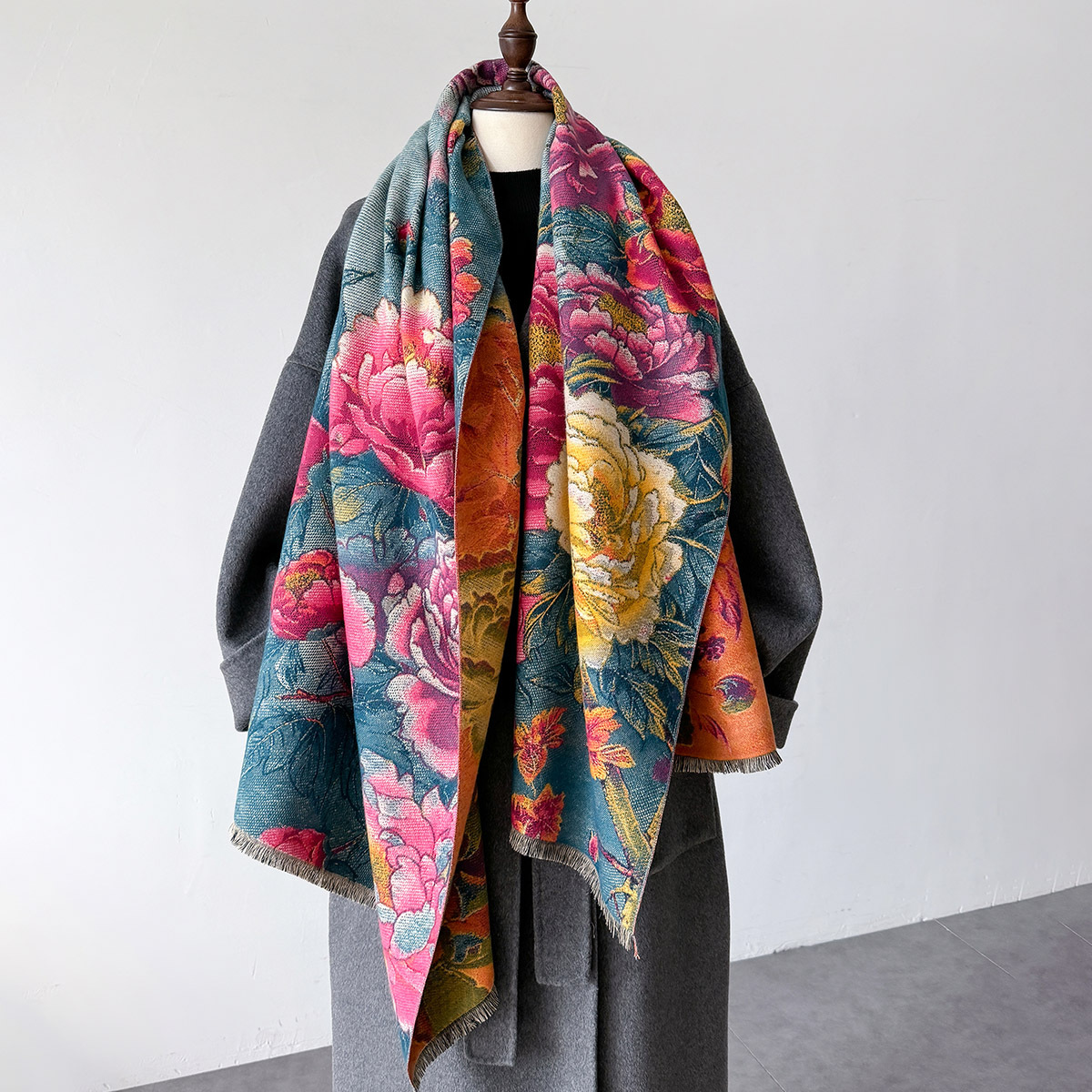 Warm Cashmere Scarf Women Shaw - Cashmere Scarf Wrap ulasan dan harga