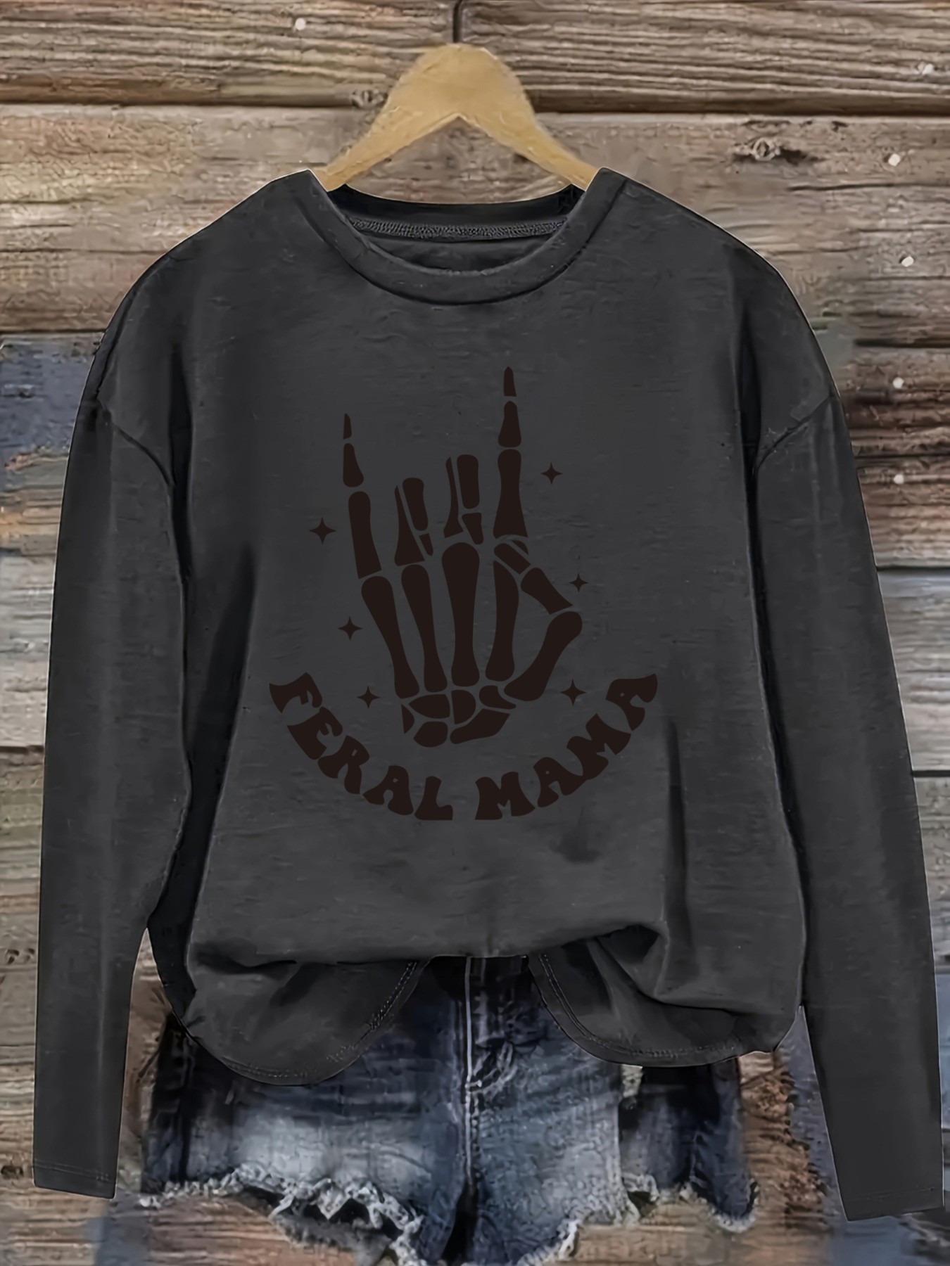 Women's Casual Long Sleeve Cre - Winter Clothing ulasan dan harga