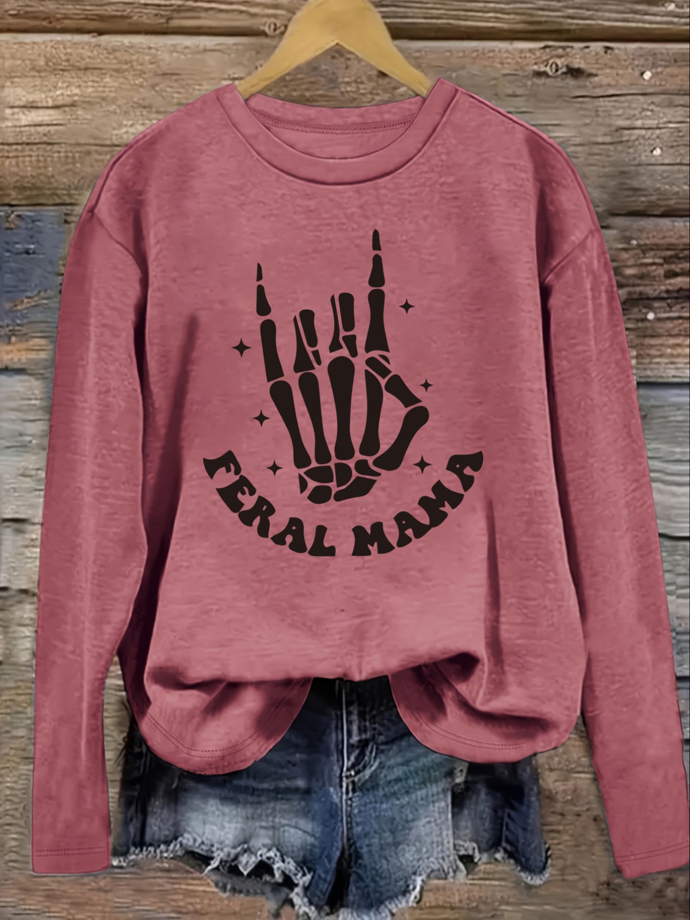Women's Casual Long Sleeve Cre - Winter Clothing ulasan dan harga