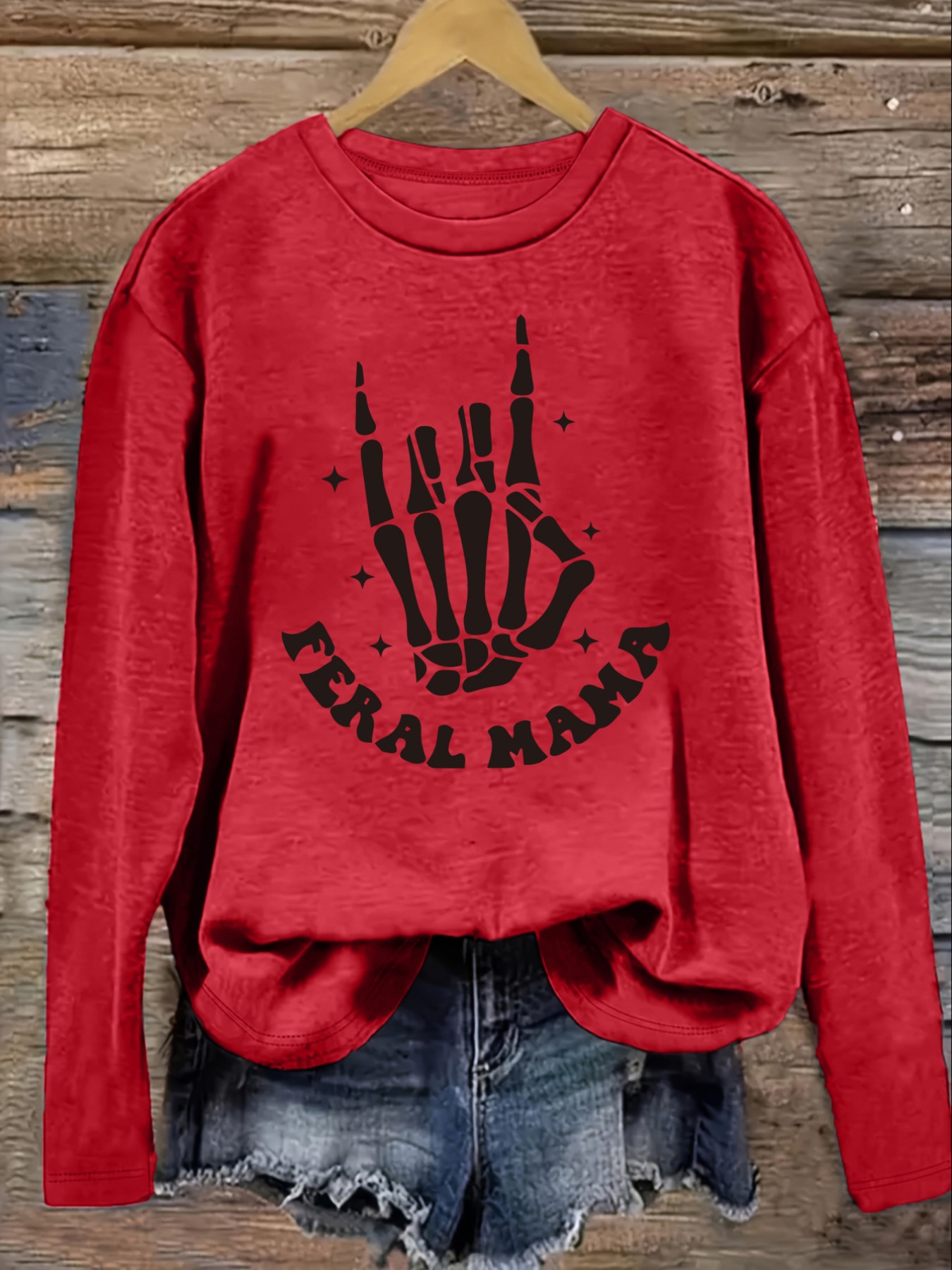 Women's Casual Long Sleeve Cre - Winter Clothing ulasan dan harga