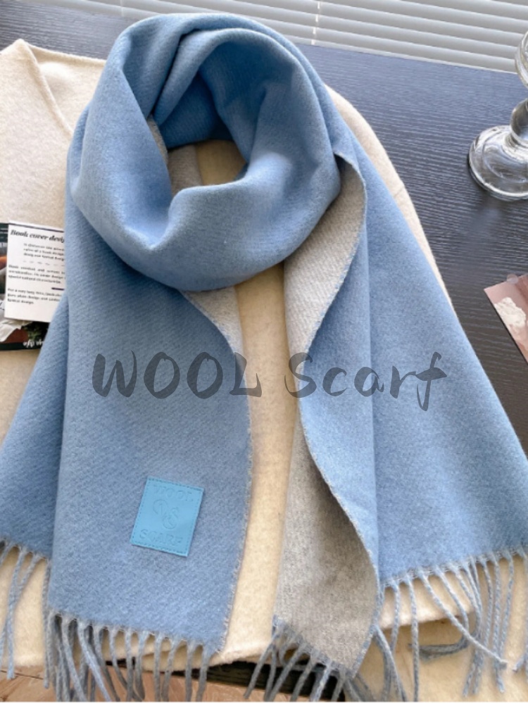 NEW Wool Winter Thick Warm Sca - Cashmere Scarf Wrap ulasan dan harga