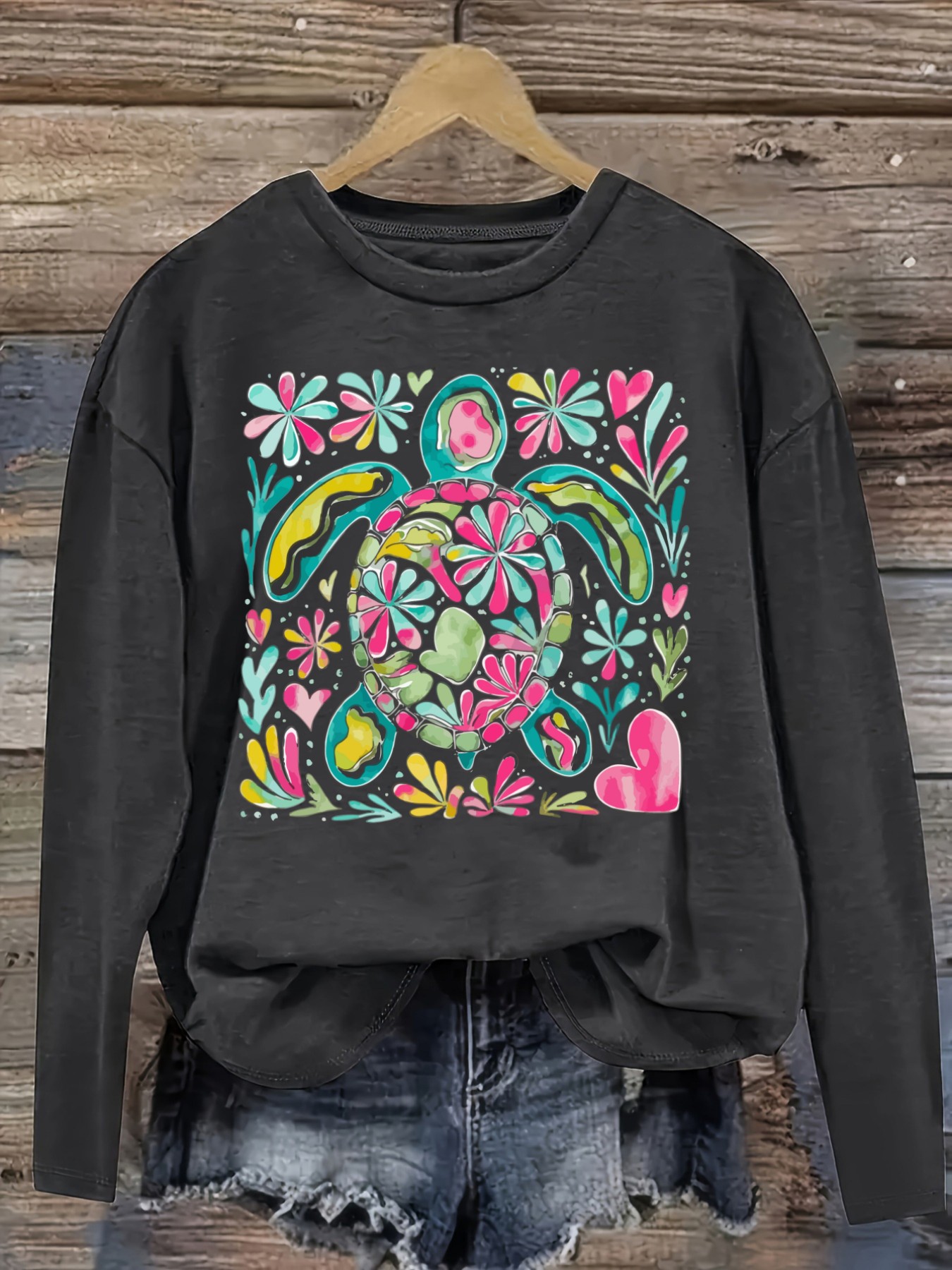 Women's Casual Long Sleeve Cre - Winter Clothing ulasan dan harga