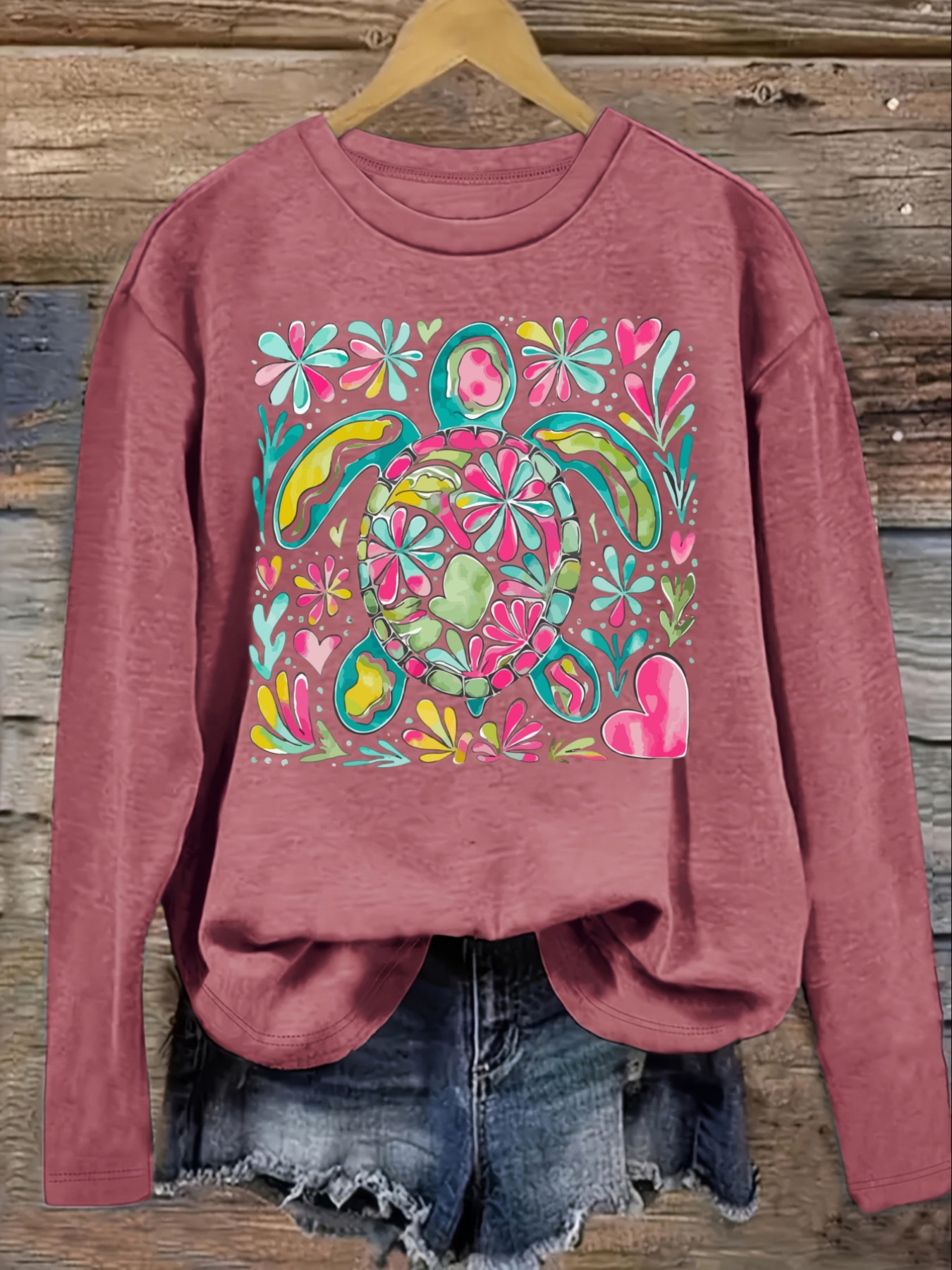 Women's Casual Long Sleeve Cre - Winter Clothing ulasan dan harga
