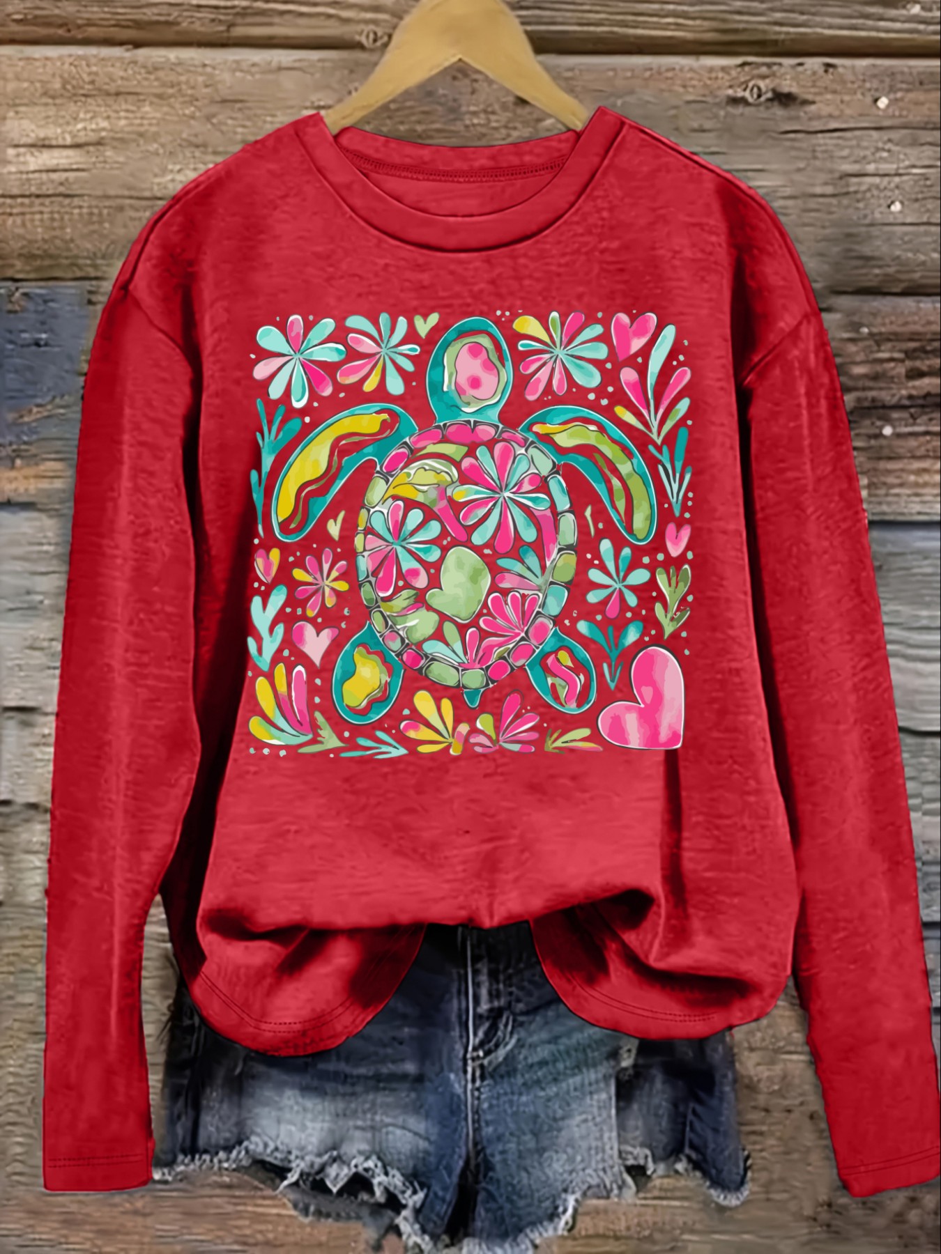 Women's Casual Long Sleeve Cre - Winter Clothing ulasan dan harga