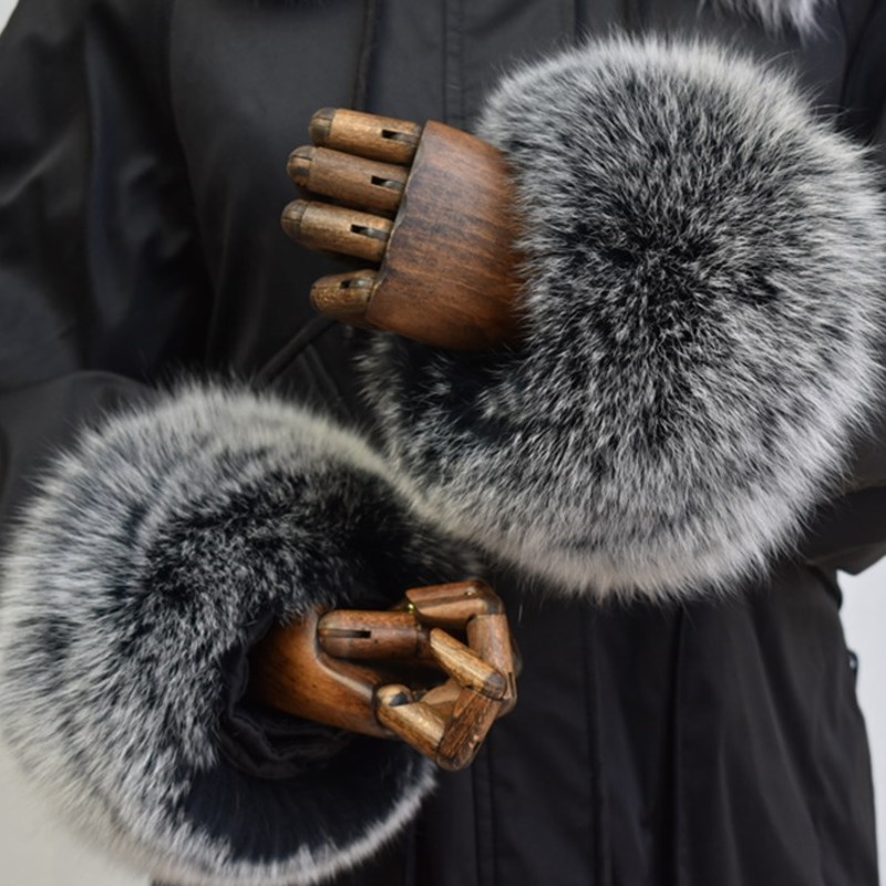 Fox Fur Cuffs For Women Whole  - Winter Clothing For Sale ulasan dan harga