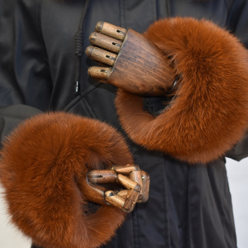 Fox Fur Cuffs For Women Whole  - Winter Clothing For Sale ulasan dan harga