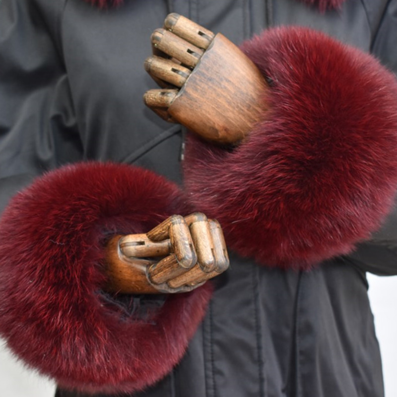 Fox Fur Cuffs For Women Whole  - Winter Clothing For Sale ulasan dan harga
