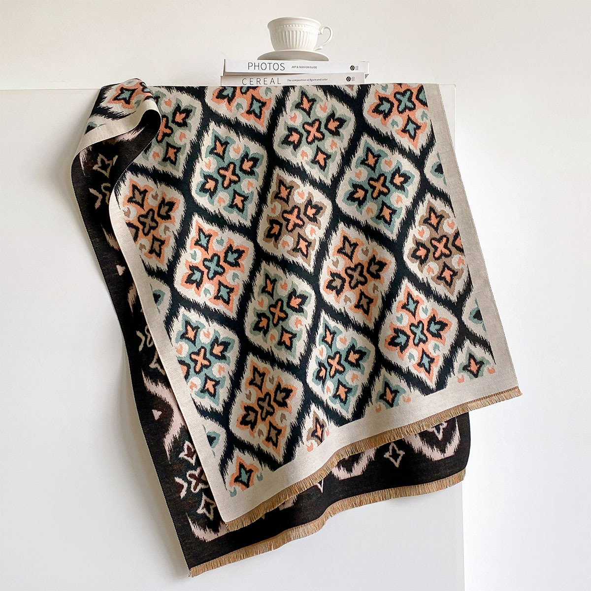 Women Reversible Imitation Cas - Cashmere Scarf Wrap ulasan dan harga