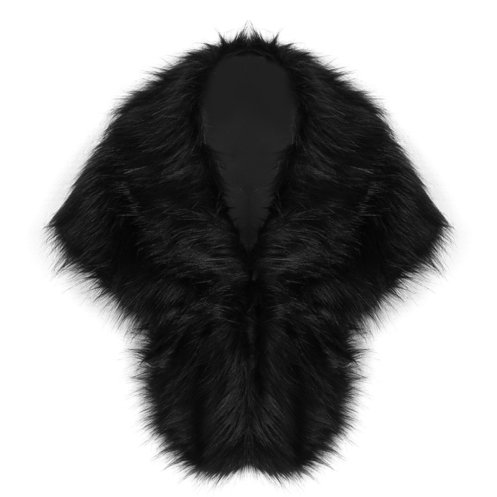 Solid Color Faux Fur Long Plus - Winter Clothing For Sale ulasan dan harga