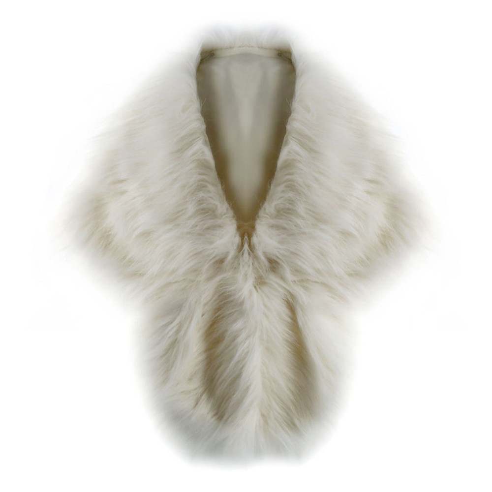 Solid Color Faux Fur Long Plus - Winter Clothing For Sale ulasan dan harga