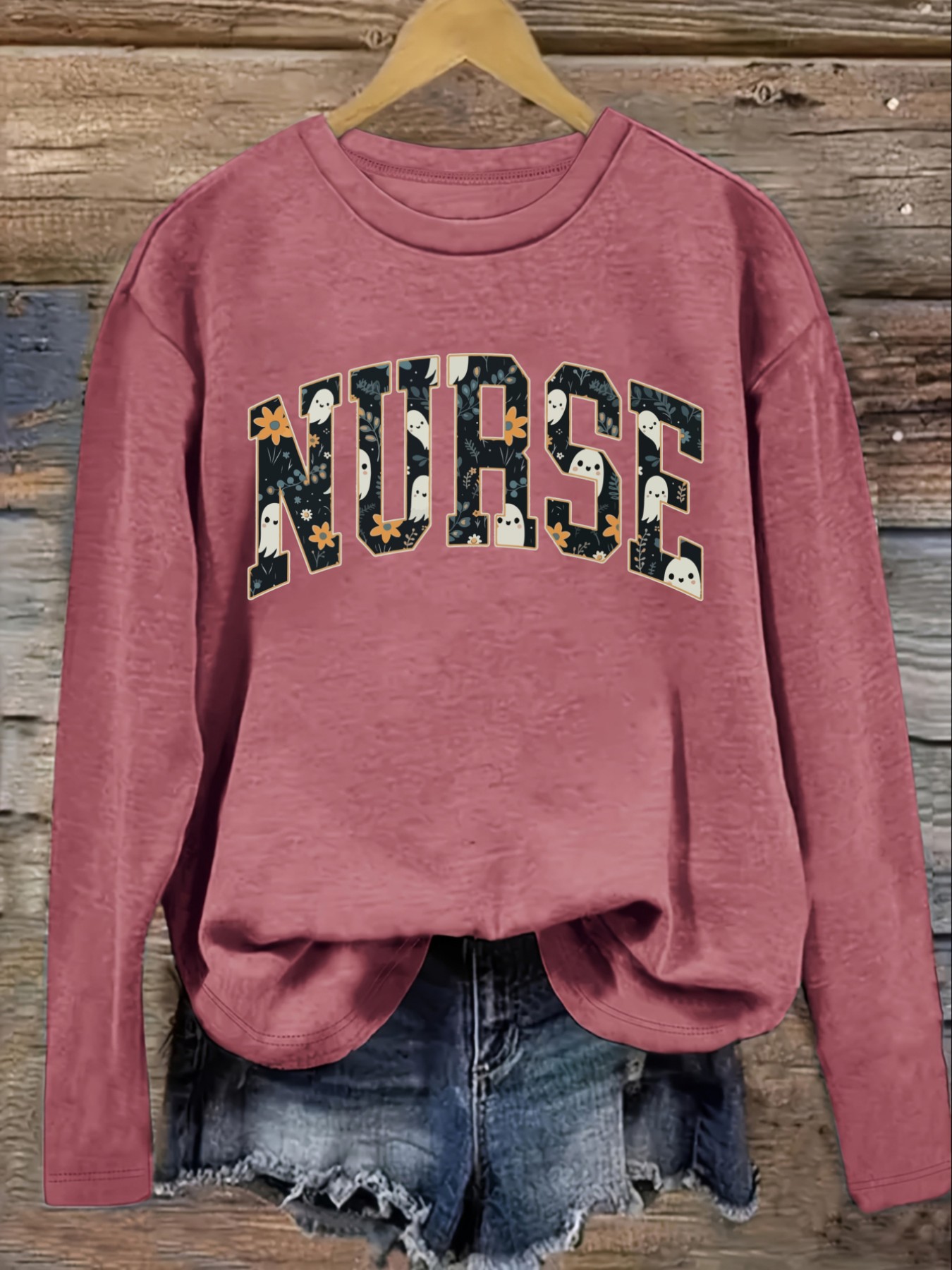 Women's Casual Long Sleeve Cre - Winter Clothing ulasan dan harga