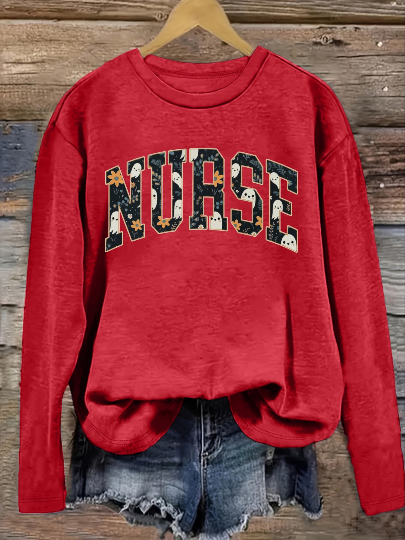Women's Casual Long Sleeve Cre - Winter Clothing ulasan dan harga