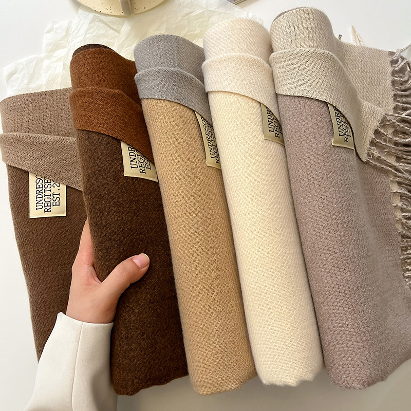 Fashion Solid Cashmere Warm Sc - Cashmere Scarf Wrap ulasan dan harga