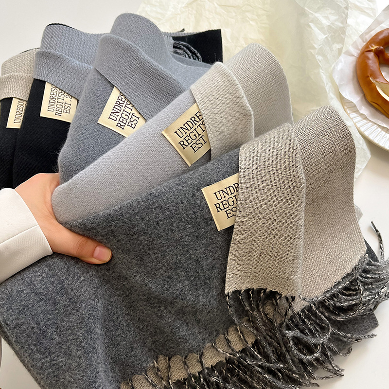 Fashion Solid Cashmere Warm Sc - Cashmere Scarf Wrap ulasan dan harga