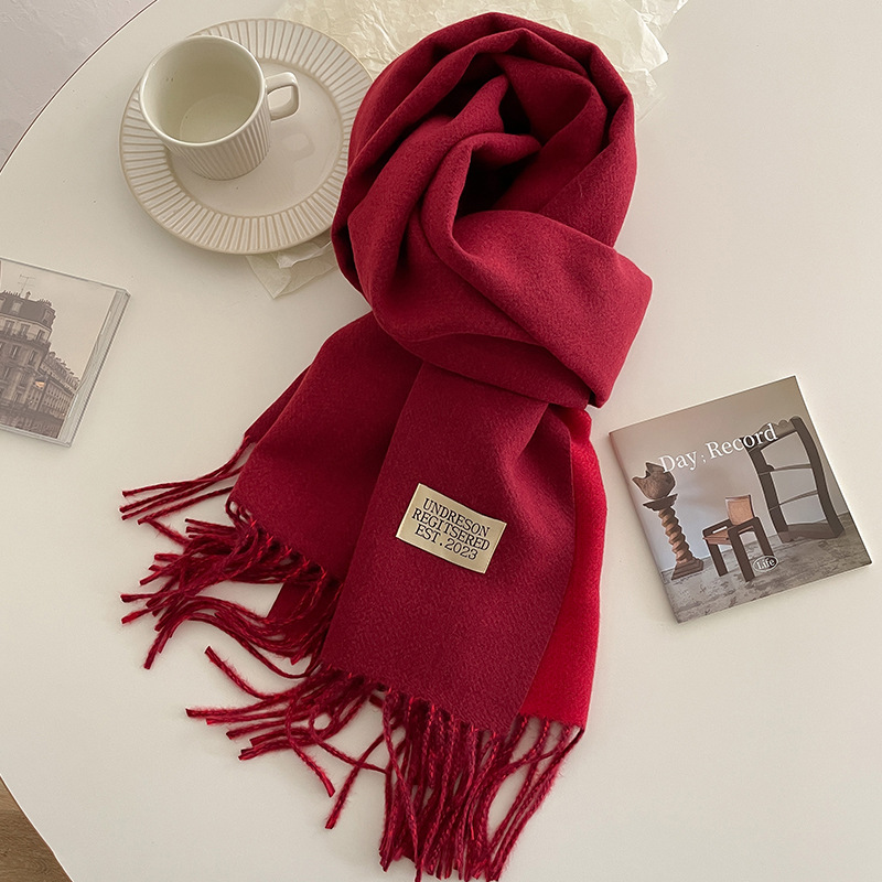 Fashion Solid Cashmere Warm Sc - Cashmere Scarf Wrap ulasan dan harga