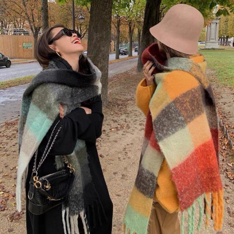 NEW Luxury Winter Thick Warm S - Cashmere Scarf Wrap ulasan dan harga