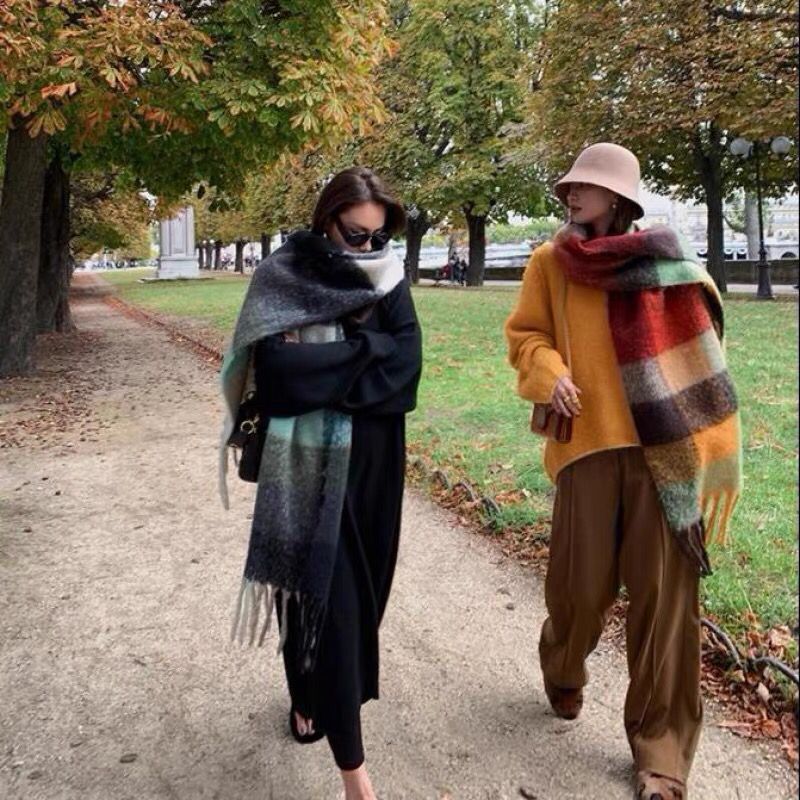 NEW Luxury Winter Thick Warm S - Cashmere Scarf Wrap ulasan dan harga