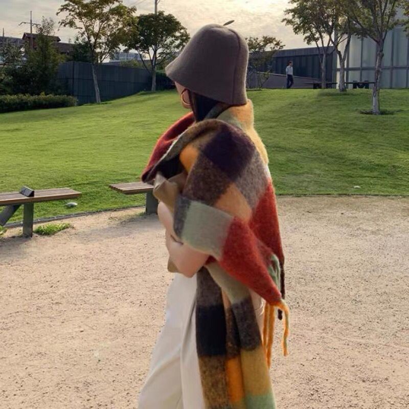 NEW Luxury Winter Thick Warm S - Cashmere Scarf Wrap ulasan dan harga
