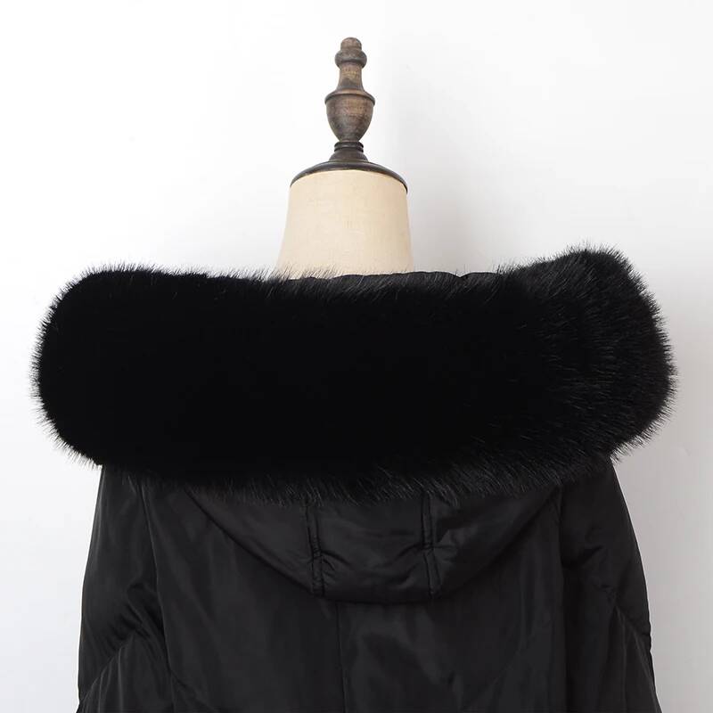 Winter Coat Fur Collar Faux Fu - Winter Clothing For Sale ulasan dan harga