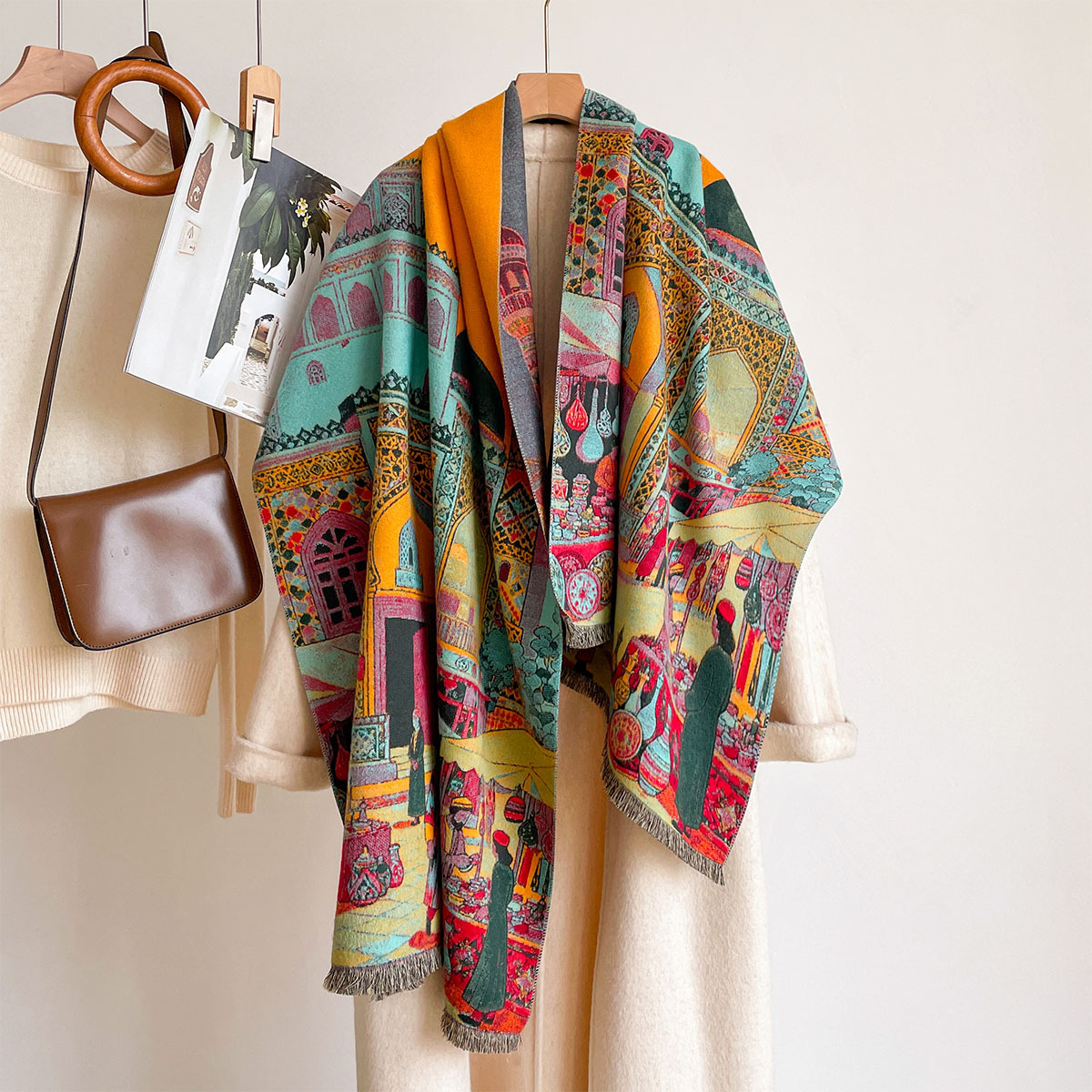 Women Imitation Cashmere Scarf - Cashmere Scarf Wrap ulasan dan harga