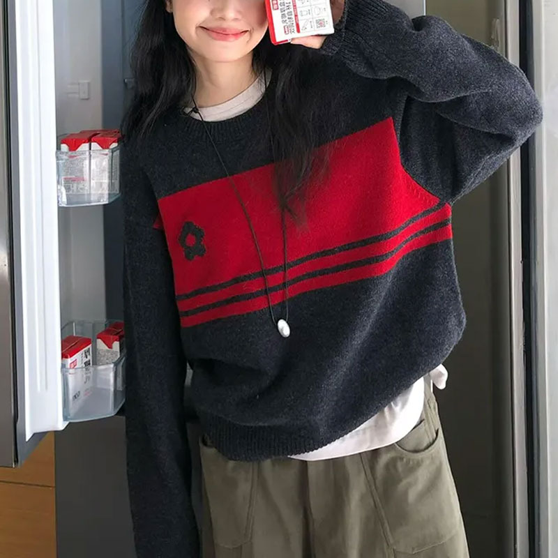 Fashionable Jacquard Weave Swe - Winter Clothing Colors ulasan dan harga