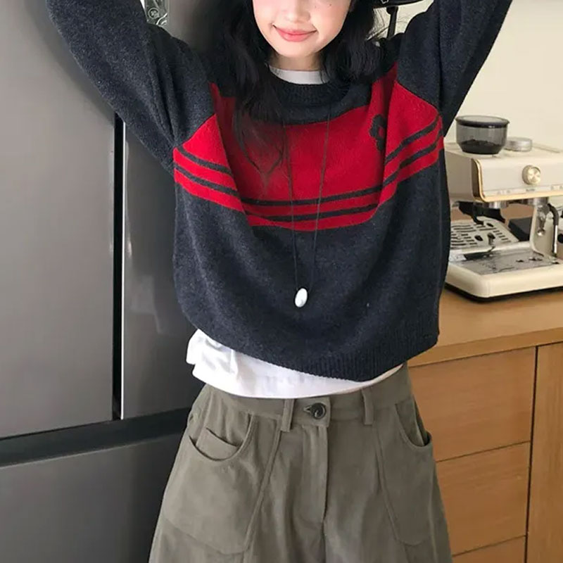 Fashionable Jacquard Weave Swe - Winter Clothing Colors ulasan dan harga