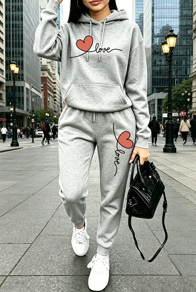Womens Tracksuit Print Casual  - Winter Clothing ulasan dan harga