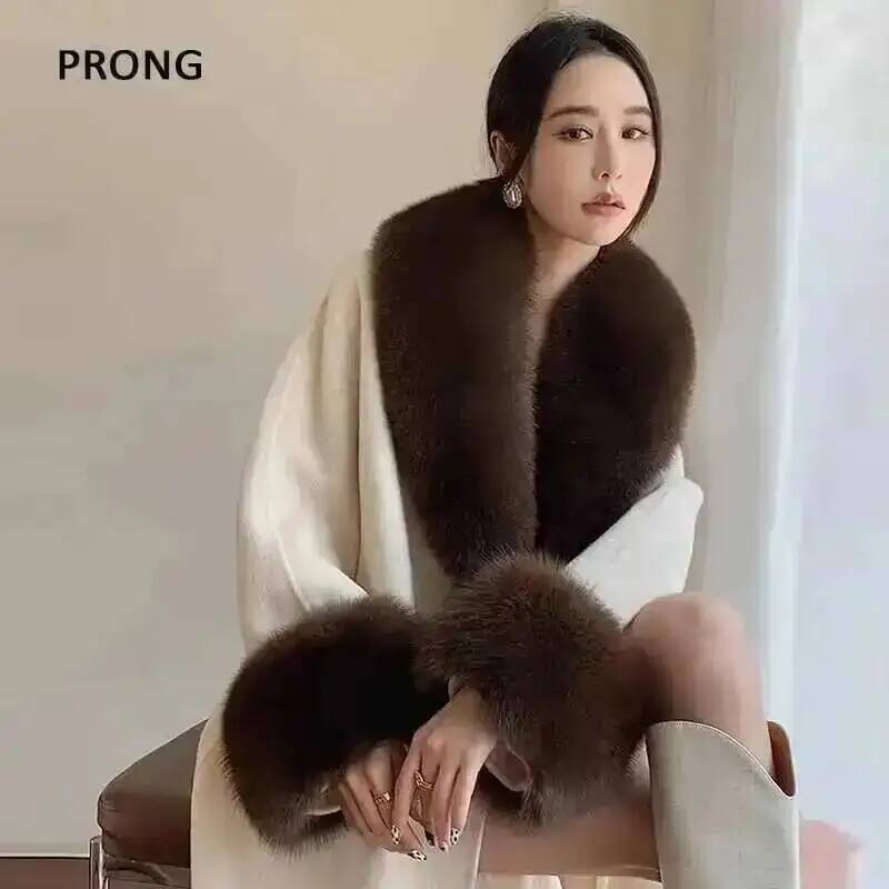 100% Real Fox Fur Collar Winte - Winter Clothing For Sale ulasan dan harga