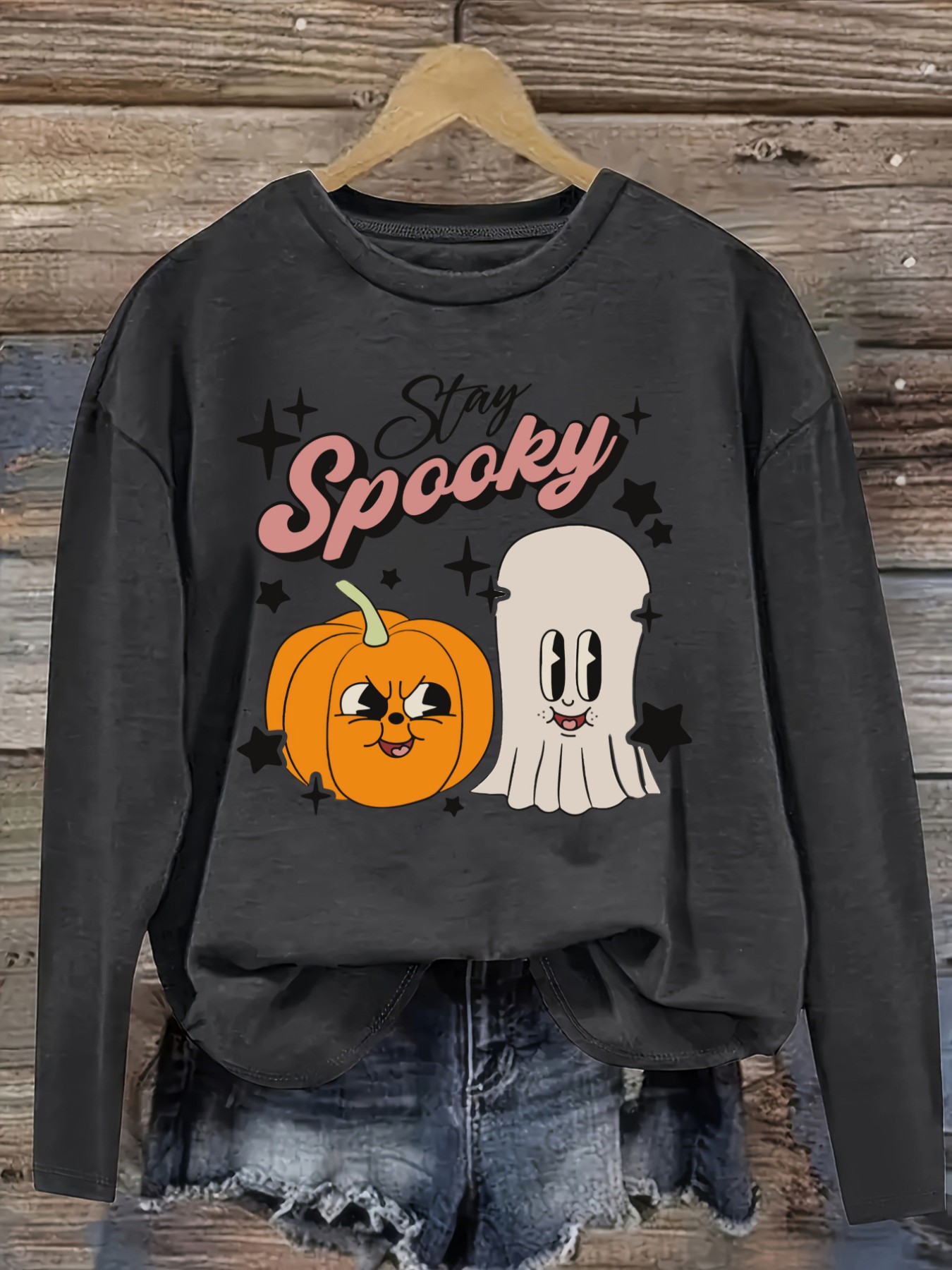 Women's Casual Long Sleeve Cre - Winter Clothing ulasan dan harga