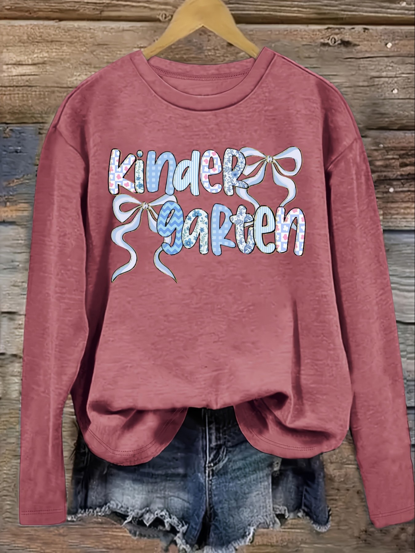Women's Casual Long Sleeve Cre - Winter Clothing ulasan dan harga