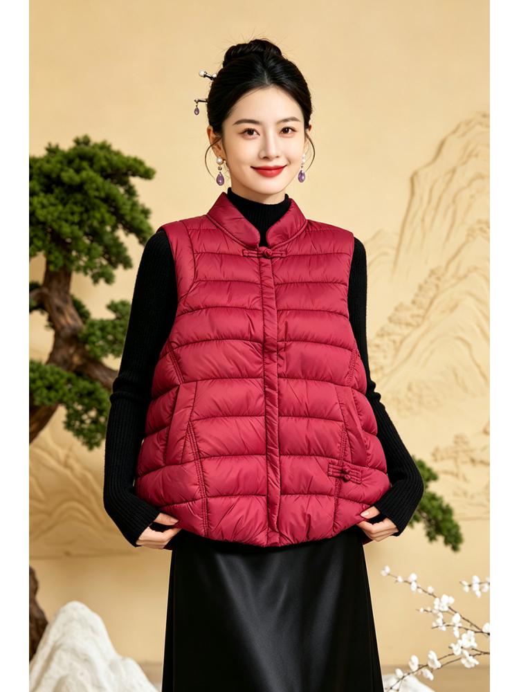 Women's Chinese style Warm Ves - Winter Clothing For Sale ulasan dan harga