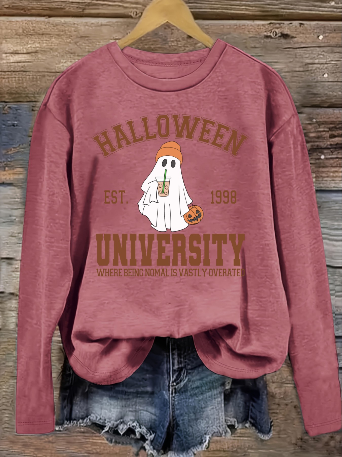 Women's Casual Long Sleeve Cre - Winter Clothing ulasan dan harga