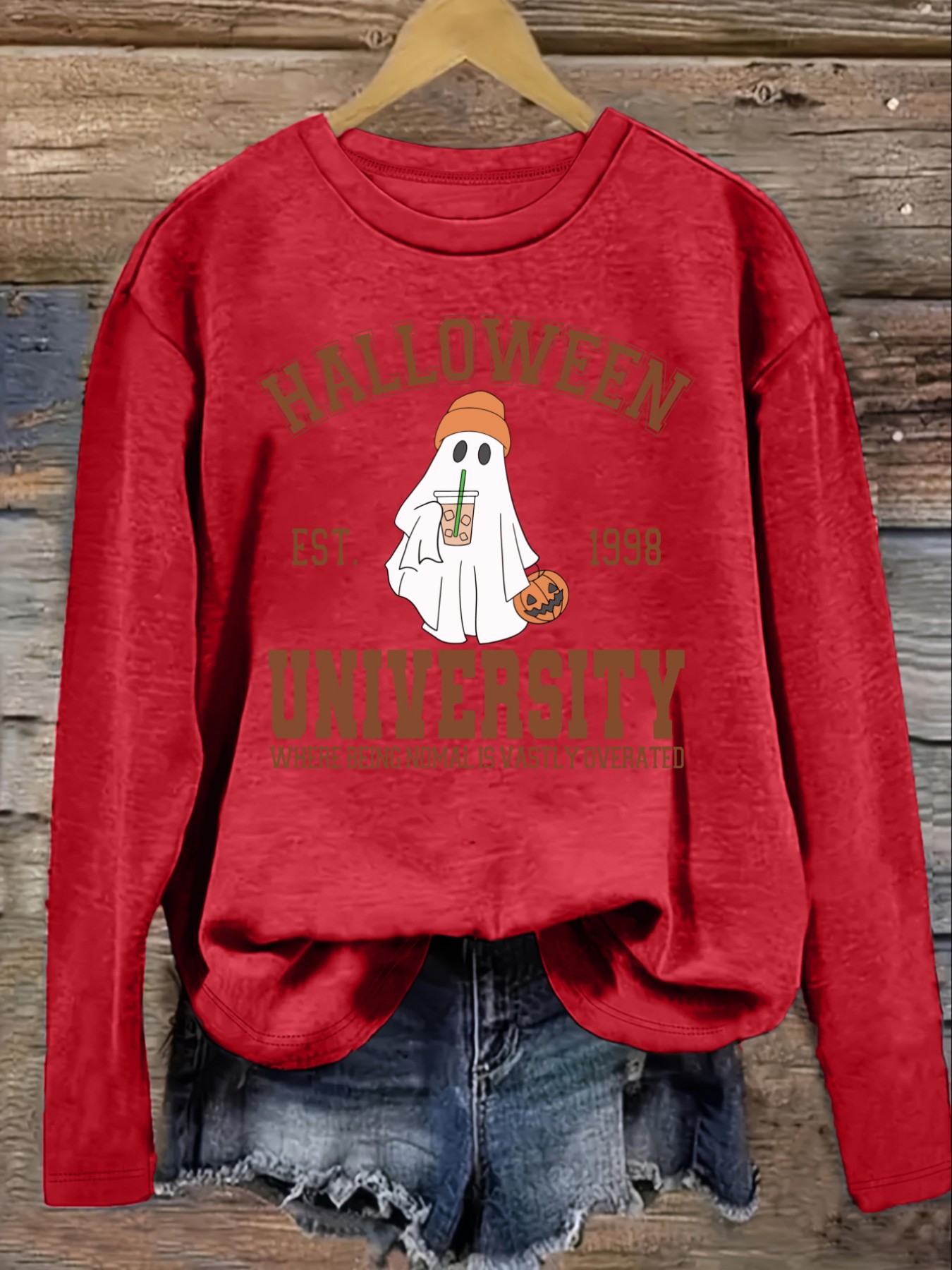 Women's Casual Long Sleeve Cre - Winter Clothing ulasan dan harga