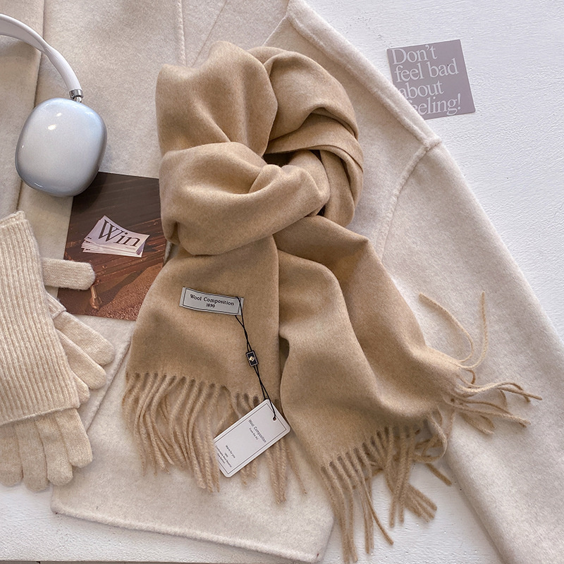 2024 Winter Wool Scarf For Wom - Cashmere Scarf Wrap ulasan dan harga